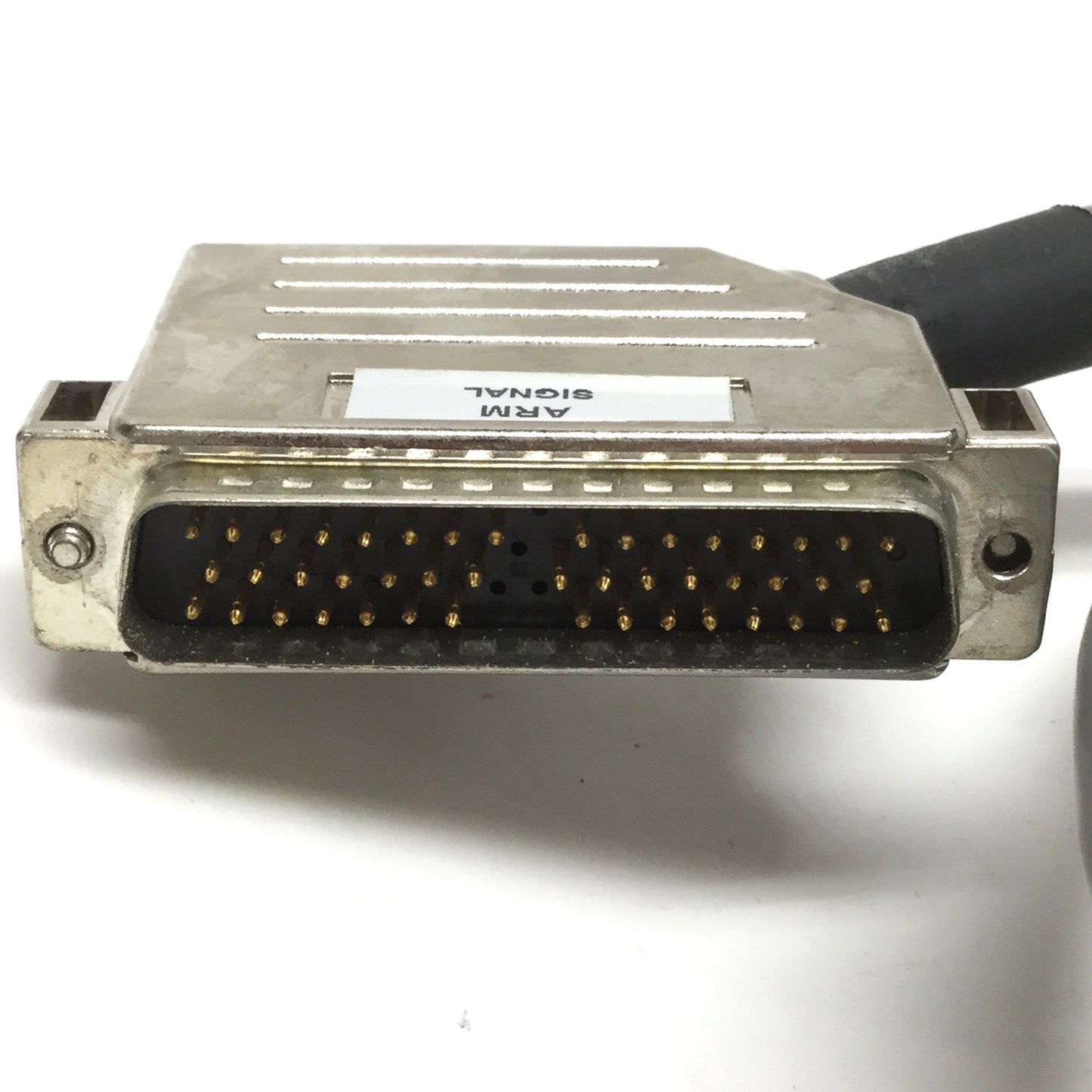 Used Adept 10861-01305 REV C Robot Arm Signal I/O Cable, 50-pin Dsub, 5m Long