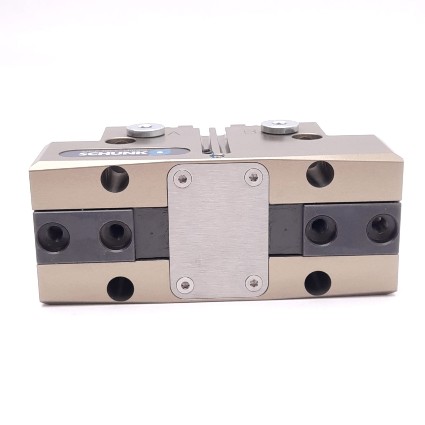 New – Open box Schunk JGP-P 100-1 Pneumatic Gripper, 10mm Stroke, 1180N, G1/8", M3, 6.5bar Max