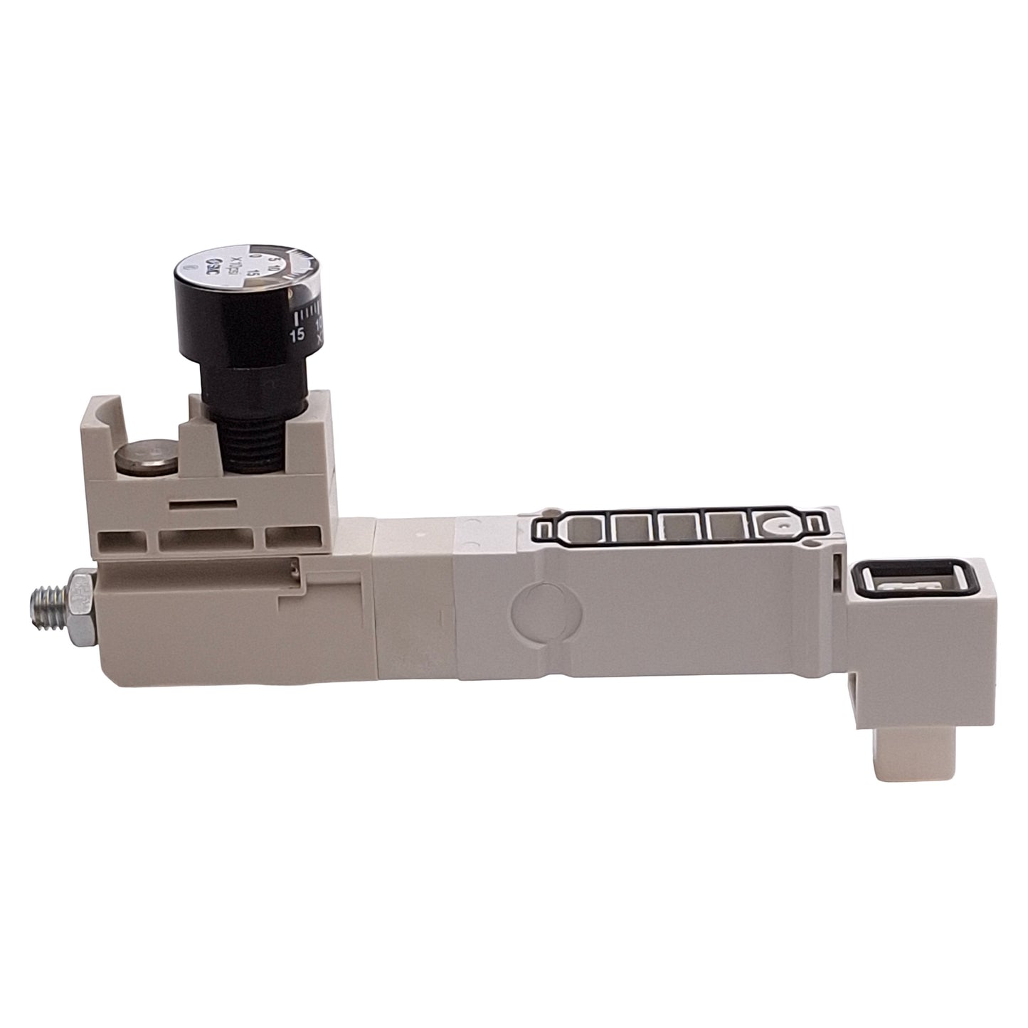 Used SMC SY30M-N6-P-3 Interface Regulator, 3-Position, 14-100psi Set, 0-150psi Gauge