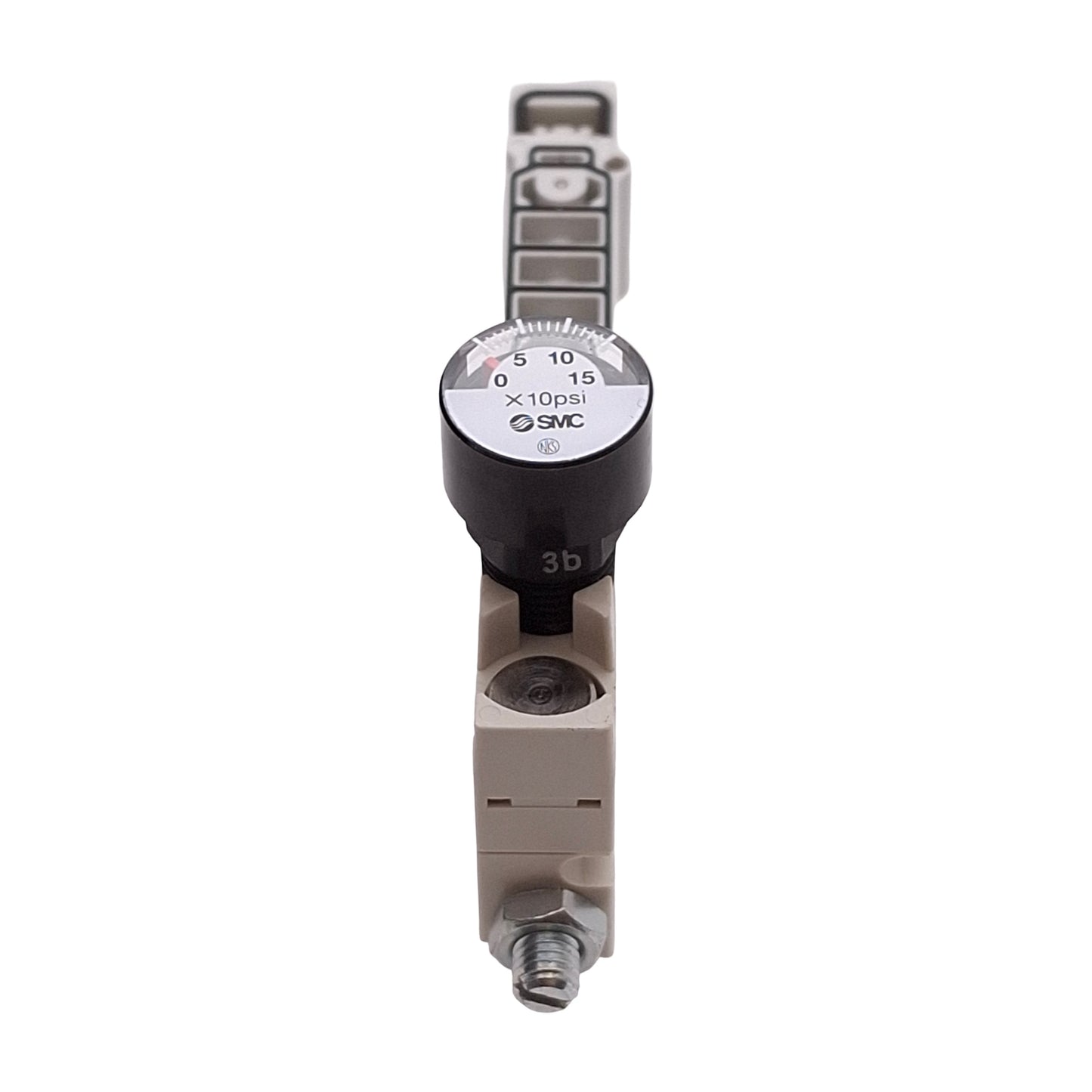 Used SMC SY30M-N6-P-3 Interface Regulator, 3-Position, 14-100psi Set, 0-150psi Gauge