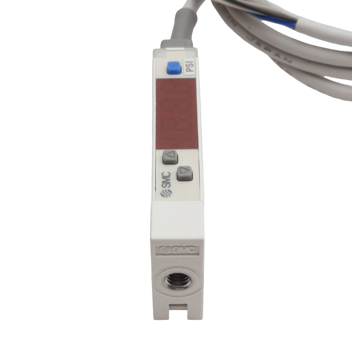 Used SMC ZSE10-N01-B-P Digital Vacuum Switch, 0~-14.65psi, PNP Out, 12-24VDC, M5