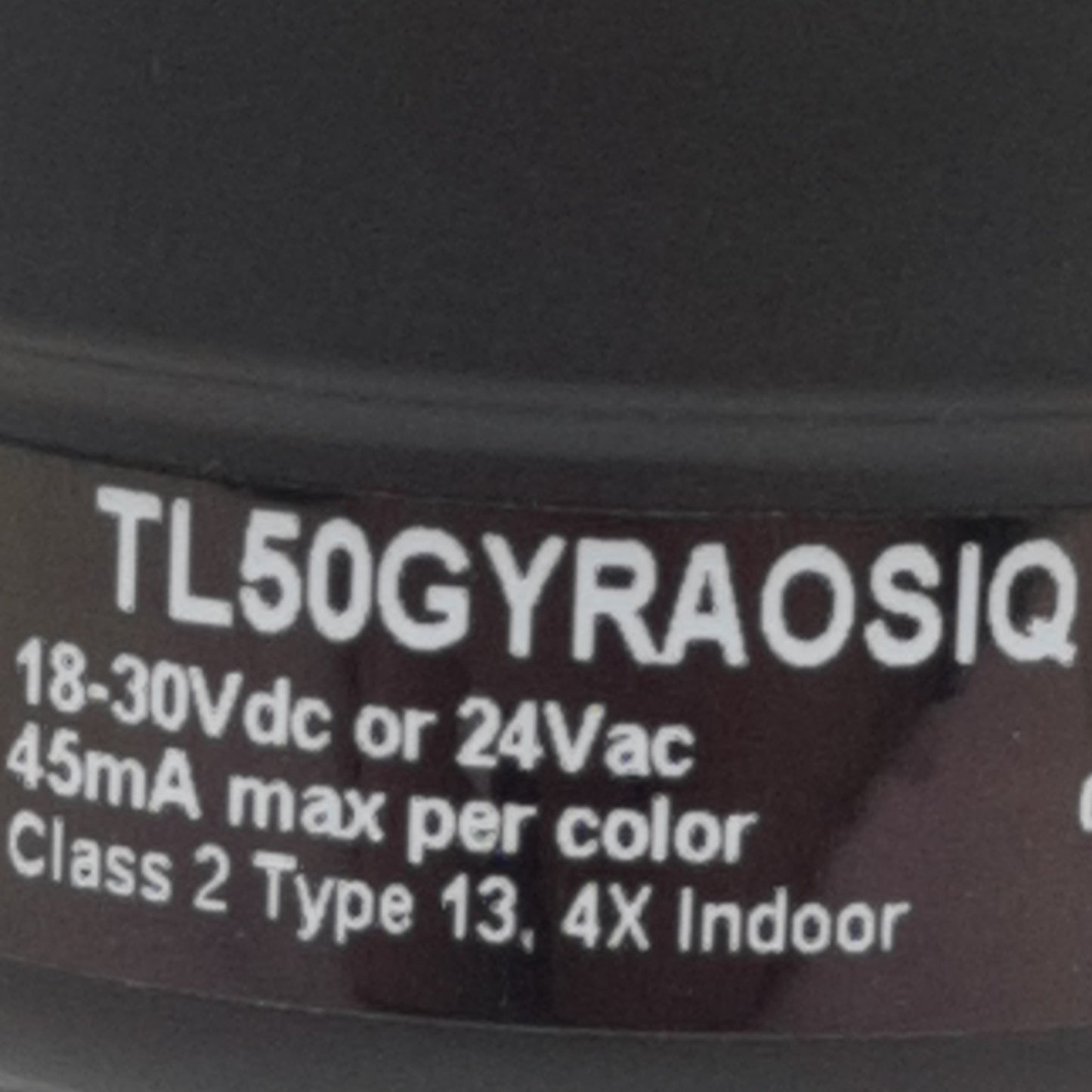 Used Banner TL50GYRAOSIQ Tower Light Green, Yellow, Red, 5-Pin M12 Male, 24VAC