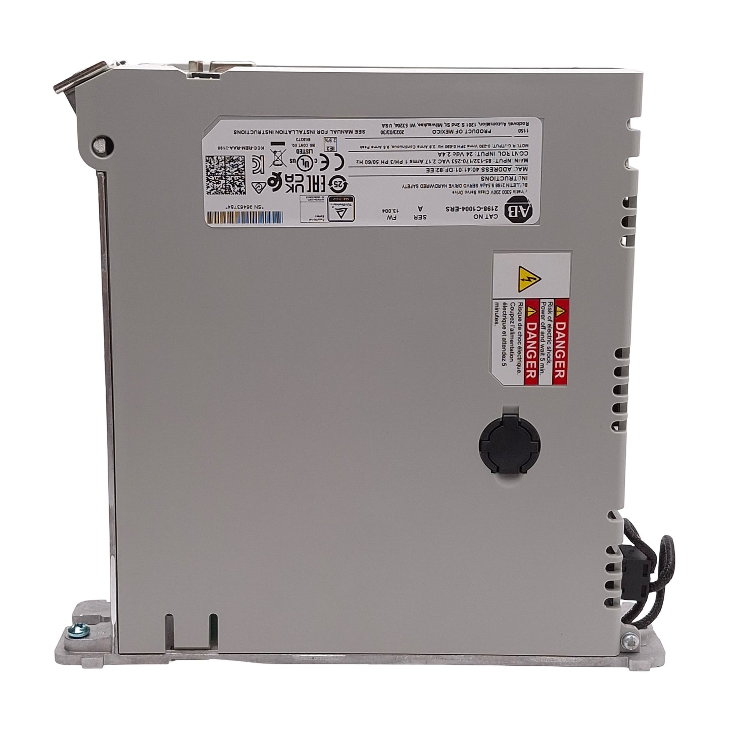 New Allen Bradley 2198-C1004-ERS Kinetix 5300 Servo Drive, 1Ø/3Ø 85-132/170-253VAC