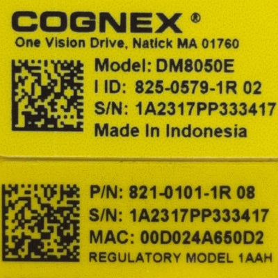 Used Cognex DM8050E DataMan Handheld Barcode Reader/Scanner, 1/3" CMOS, 752 x 480px