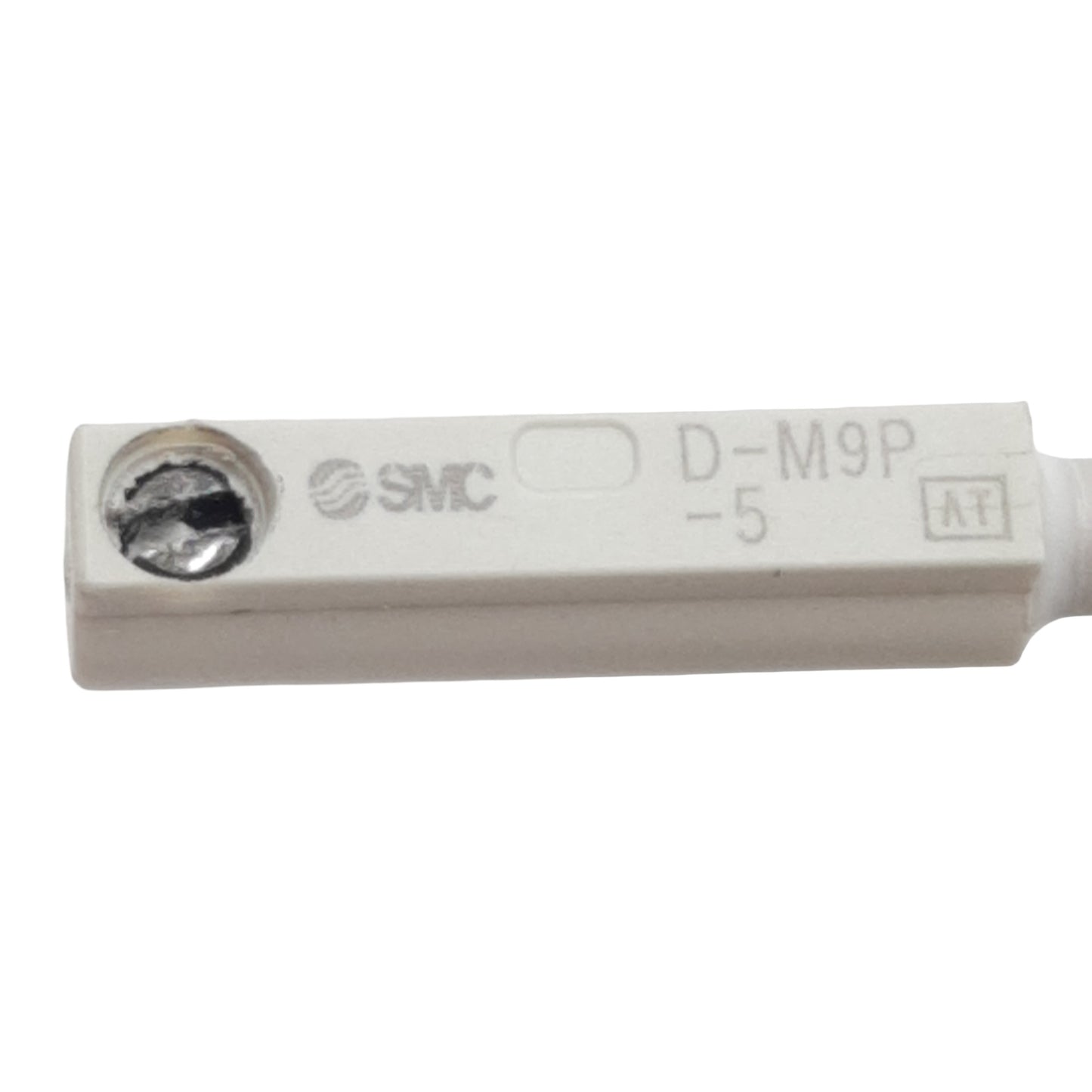 Used SMC D-M9P-5 Solid-State Auto Switch, 24VDC 40mA, PNP Out, 3-Wire Leads, 0.5m