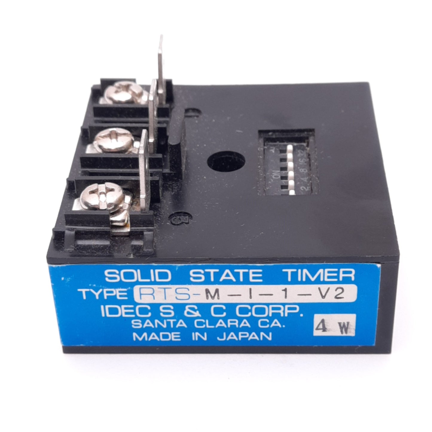 New IDEC RTS-M-1-1-V2 Solid State Timer Module, 1-630s Delay, 24VAC/DC, 0.02-1A Max