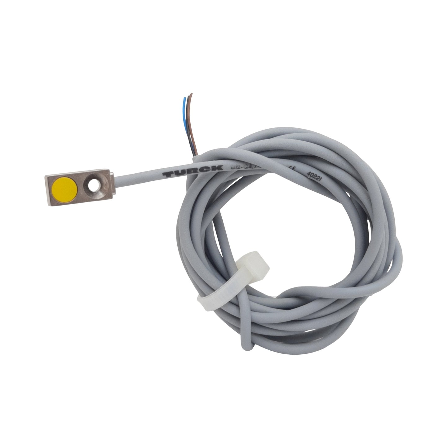 Used Turck BI2-Q4.7-AN6X Inductive Sensor, NPN N.O, 10-30VDC, 2mm, 3-Wire Leads, 1.8m