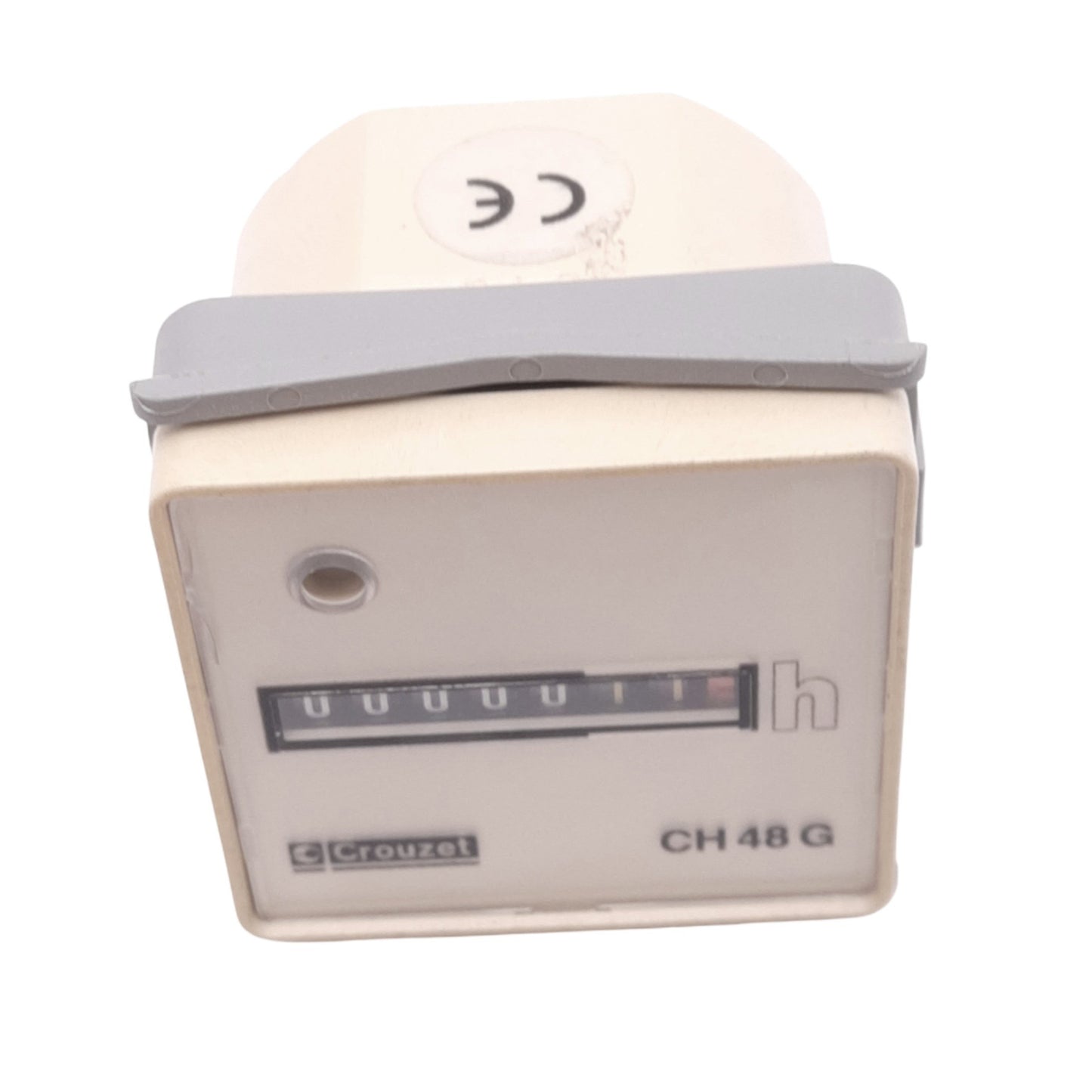 Used Crouzet CH48G 99761715 Hour Meter Module, 110-127VAC 60Hz, 1/16 DIN Panel