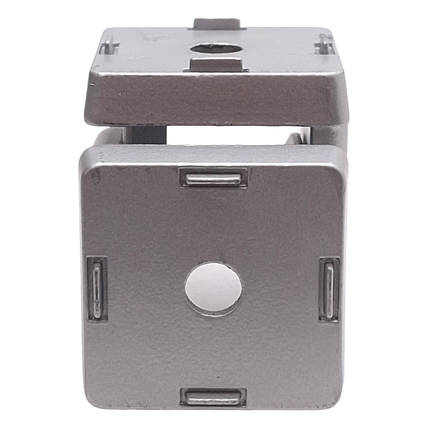 Used 80/20 14017 Pivot Joint, Series 15, 2-Hole, 1.57in x 1.57in Face, 2.52in Long