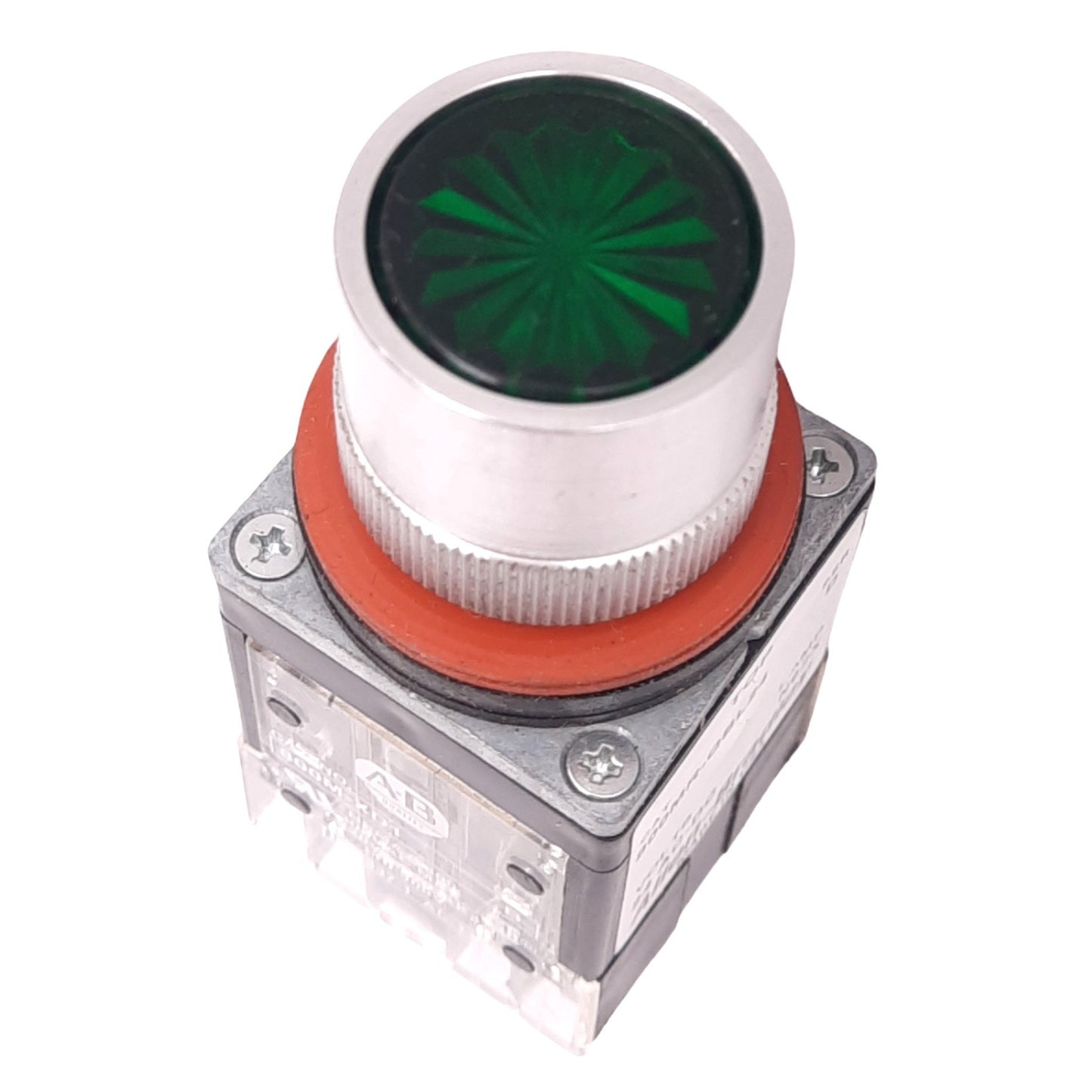 New – Open box Allen Bradley 800MR-QBL24G Green Illuminated Pushbutton, 22mm, 2NO, 24V Lamp