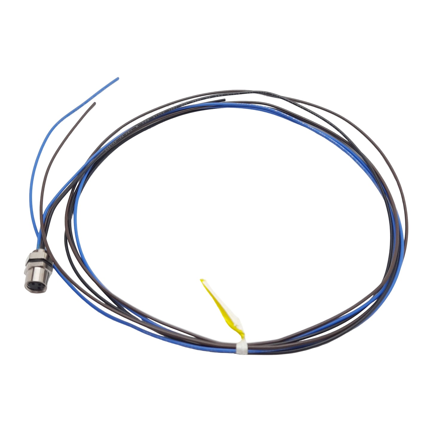 New Lot of 2 Mencom NAN-T-3FR-M8-1M Cordset, 3-Pin M8 Female to Leads, 3A 60VAC, 1m