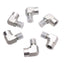 Used Lot of 6 Parker 1/4 CD-S Steel Elbow Fitting 90° 3000psi 1/4in NPT Male & Female