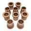 Used Lot of 10 Sintered Bronze Flanged Bushing, ø1in OD, ø3/4in ID, ø1.25in Flange