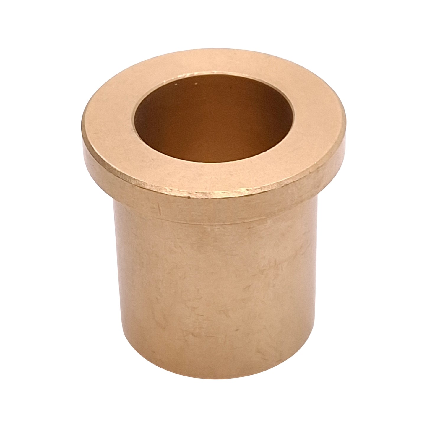 Used Lot of 9 Brass Flanged Bushing, ø1in OD, ø3/4in ID, ø1.25in Flange, 1.25in Long