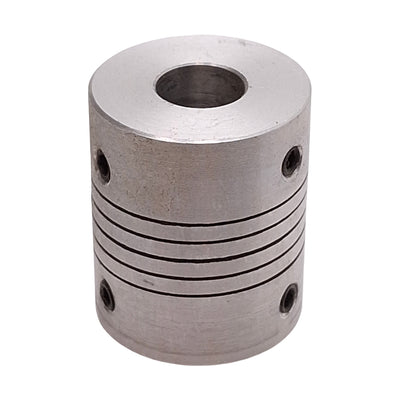 New Lot of 6 Aluminum Flexible Shaft Coupling, ø10mm & ø1/4in Bores, ø25mm x 30mm