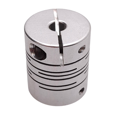 New Lot of 6 Aluminum Flexible Shaft Coupling, ø6mm & ø1/4in Bores, ø25mm x 30mm