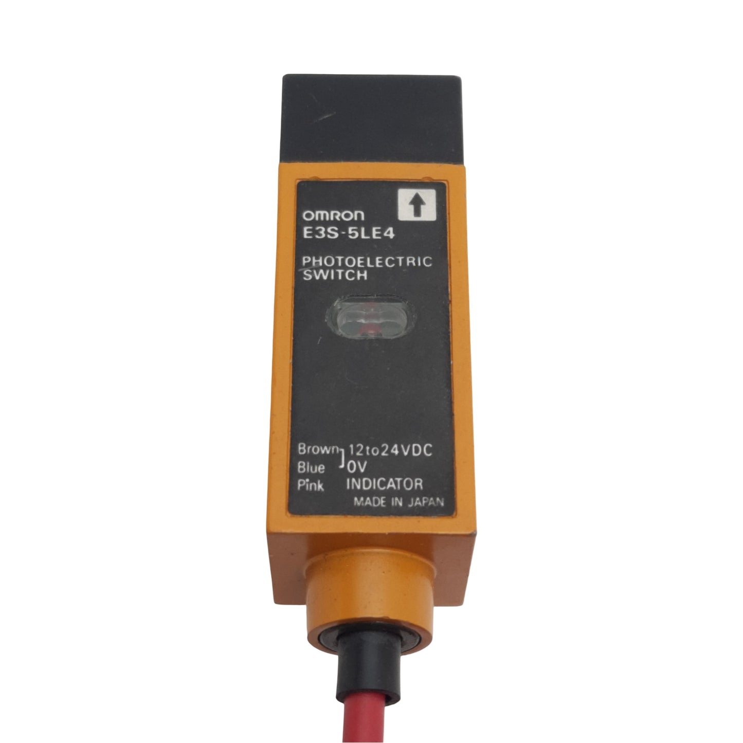 Used Omron E3S-5LE4 Photoelectric Sensor, NPN, 5m Range, 12-24VDC 50mA, 2m