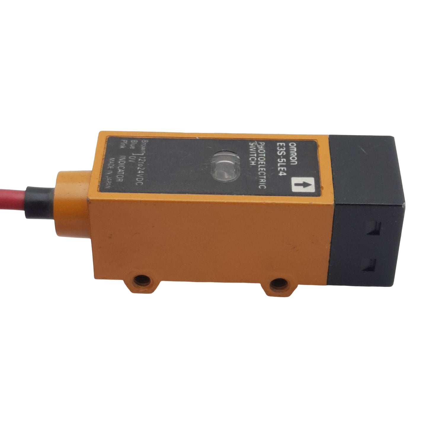 Used Omron E3S-5LE4 Photoelectric Sensor, NPN, 5m Range, 12-24VDC 50mA, 2m