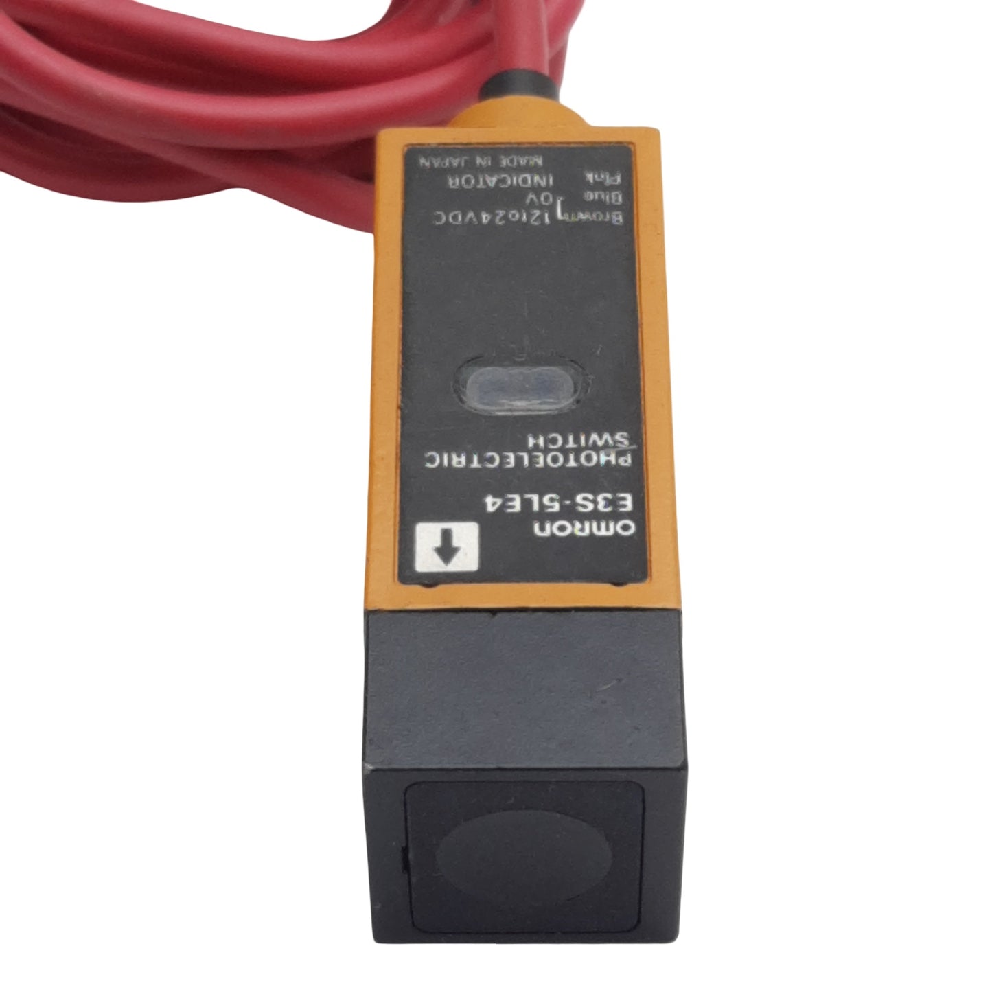 Used Omron E3S-5LE4 Photoelectric Sensor, NPN, 5m Range, 12-24VDC 50mA, 2m