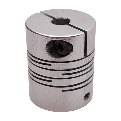 New Lot of 6 Aluminum Flexible Shaft Coupling, ø5mm & ø1/4in Bores, ø25mm x 30mm