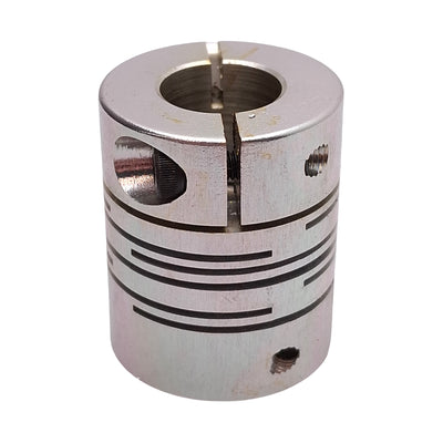 New Lot of 6 Aluminum Flexible Shaft Coupling, ø12mm & ø1/4in Bores, ø25mm x 30mm