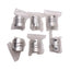 New Lot of 6 Aluminum Flexible Shaft Coupling, ø12mm & ø1/4in Bores, ø25mm x 30mm