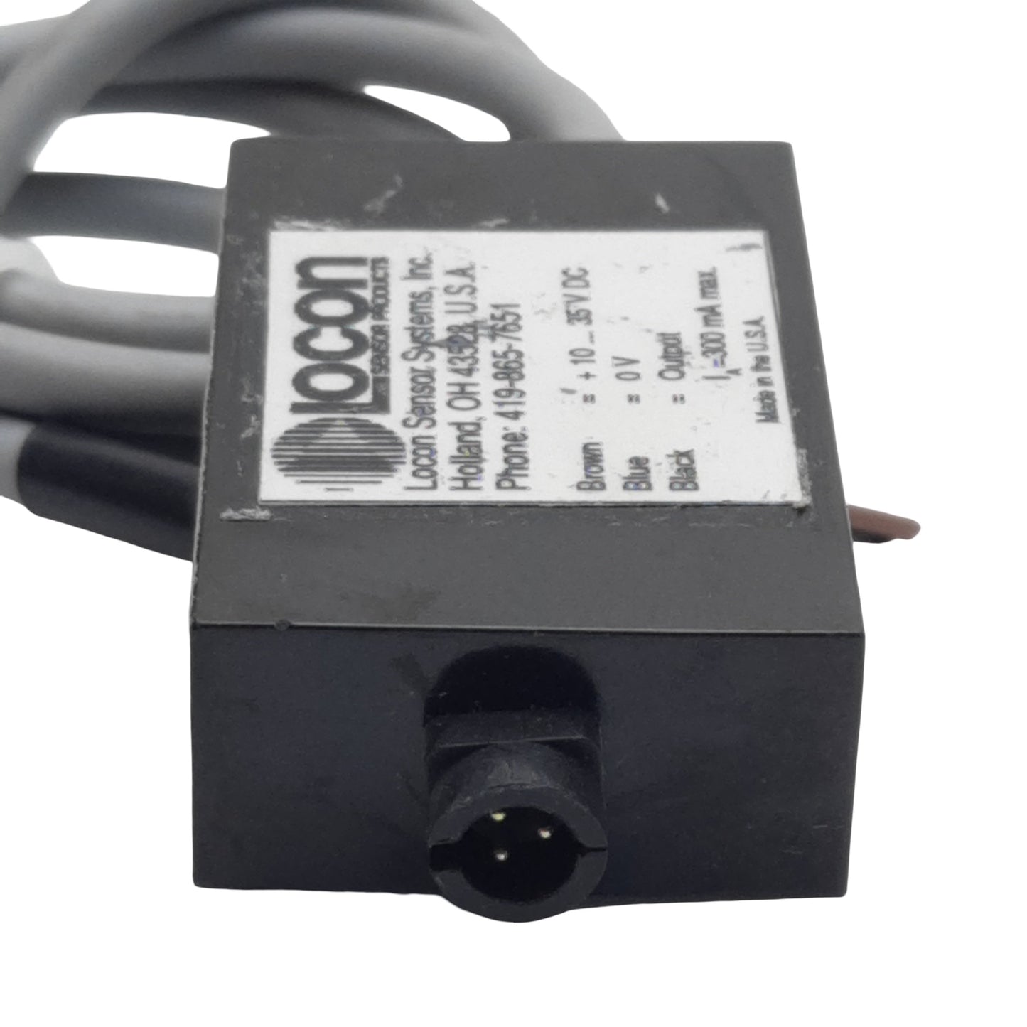 Used Locon LSA-45/30/15-N-NO Capacitive Sensor Amplifier, NPN 300mA, 10-35VDC, 19in
