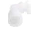 Used Parker FECR-1612 Parflare PFA Elbow Tube Reducer, 1in x 3/4in, 125psig
