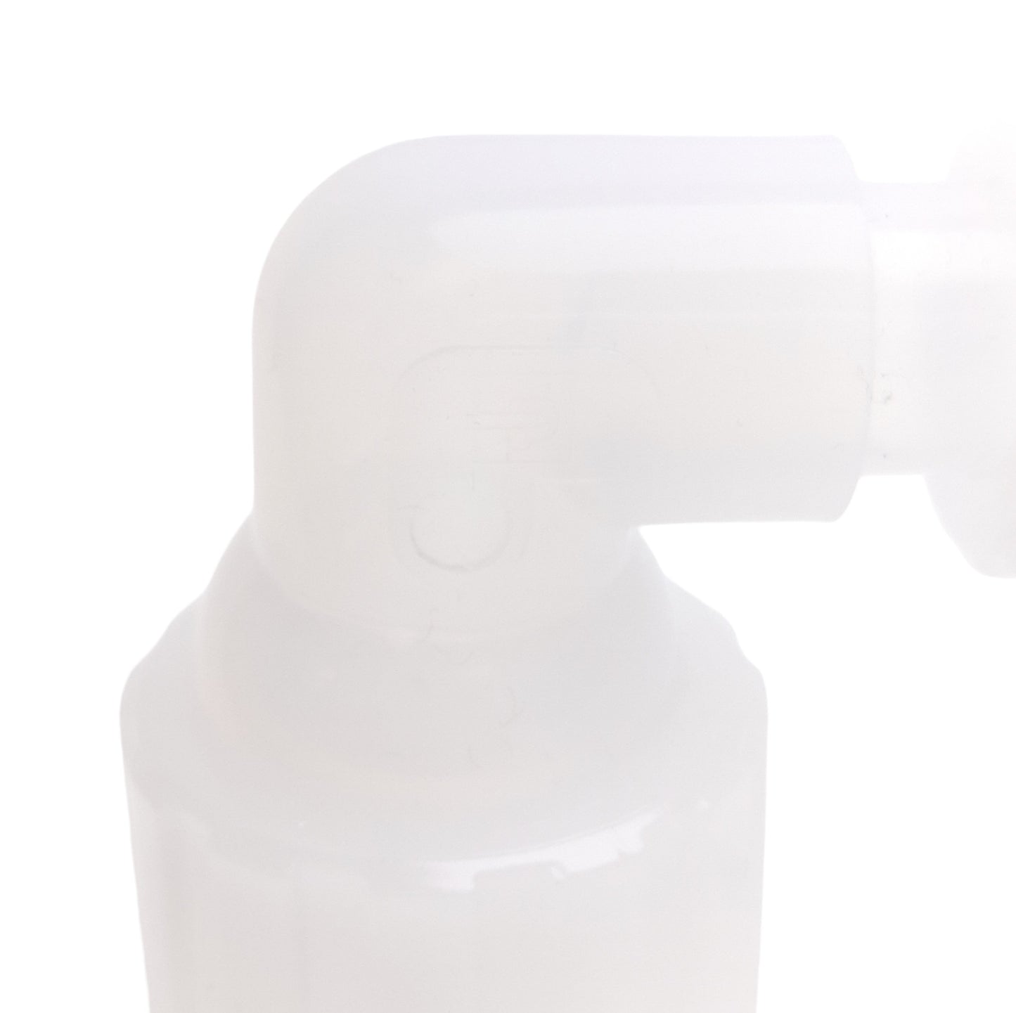 Used Parker FECR-1612 Parflare PFA Elbow Tube Reducer, 1in x 3/4in, 125psig