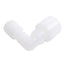 Used Parker FECR-1612 Parflare PFA Elbow Tube Reducer, 1in x 3/4in, 125psig