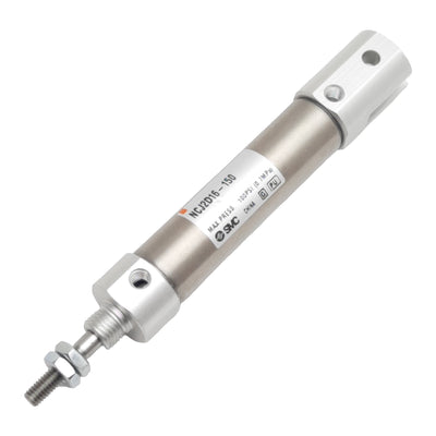 New SMC NCJ2D16-150 Pneumatic Cylinder, ø5/8in Bore, 1-1/2in Stroke, #10-32, 100psi