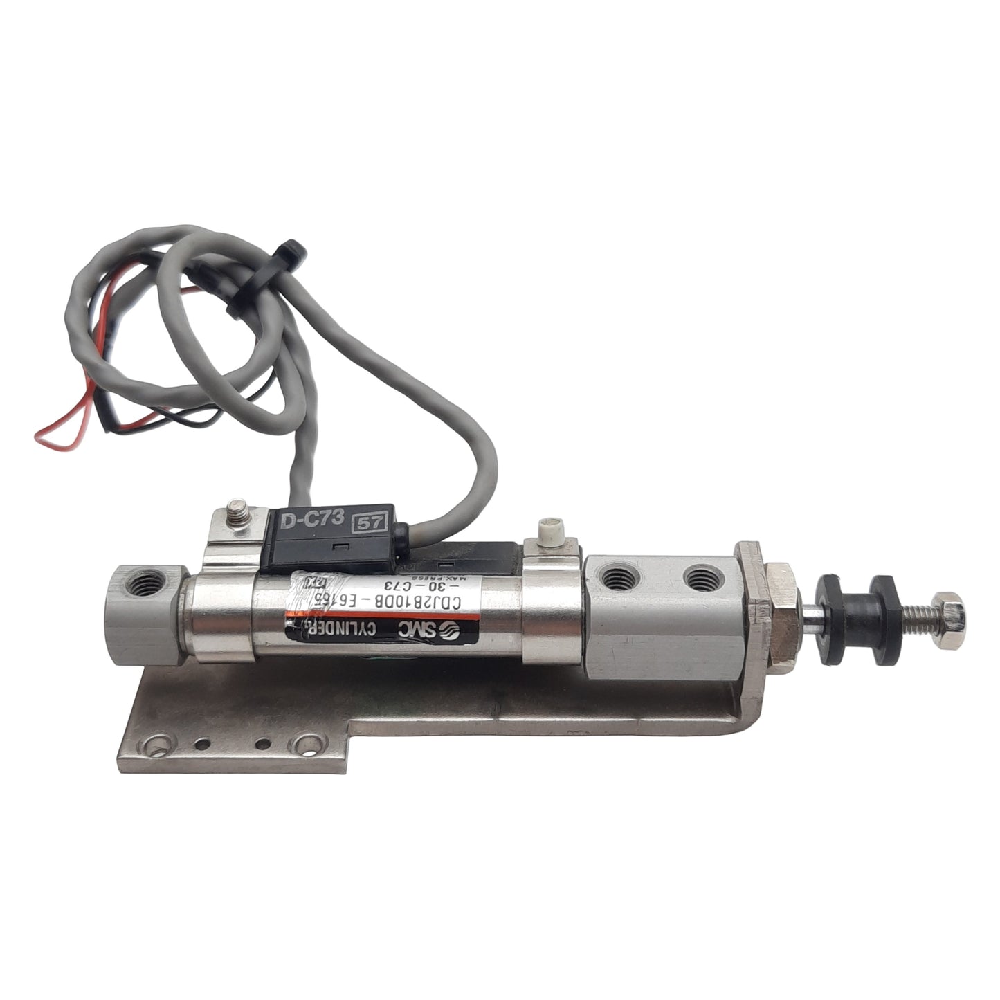 Used SMC CDJ2B10DB-E6165-30-C73 Pneumatic Cylinder ø10mm Bore, 30mm Stroke *w/Switch*