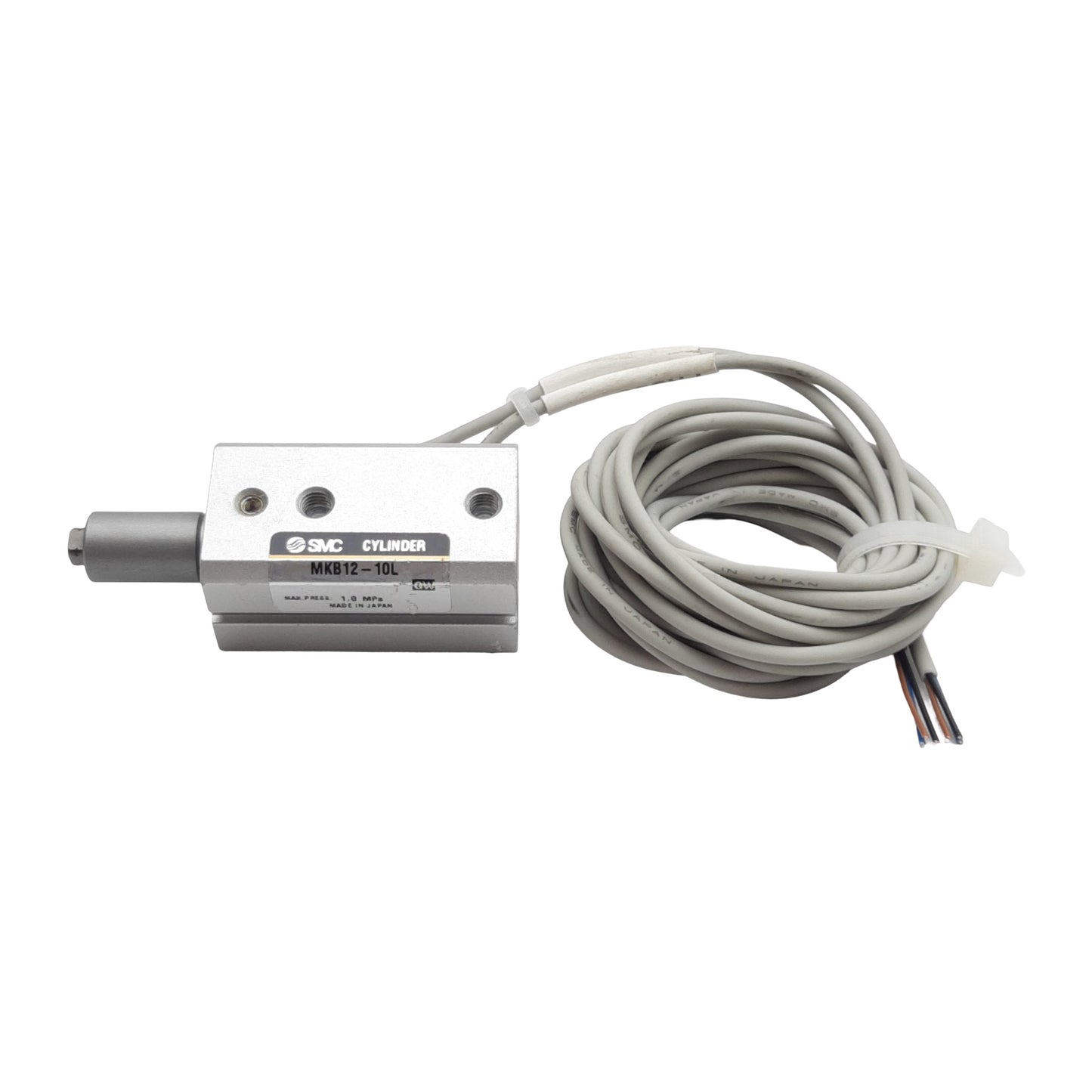 Used SMC MKB12-10L-DF9N Rotary Clamp Cylinder ø12mm Bore, 10mm Stroke, *w/AutoSwitch*