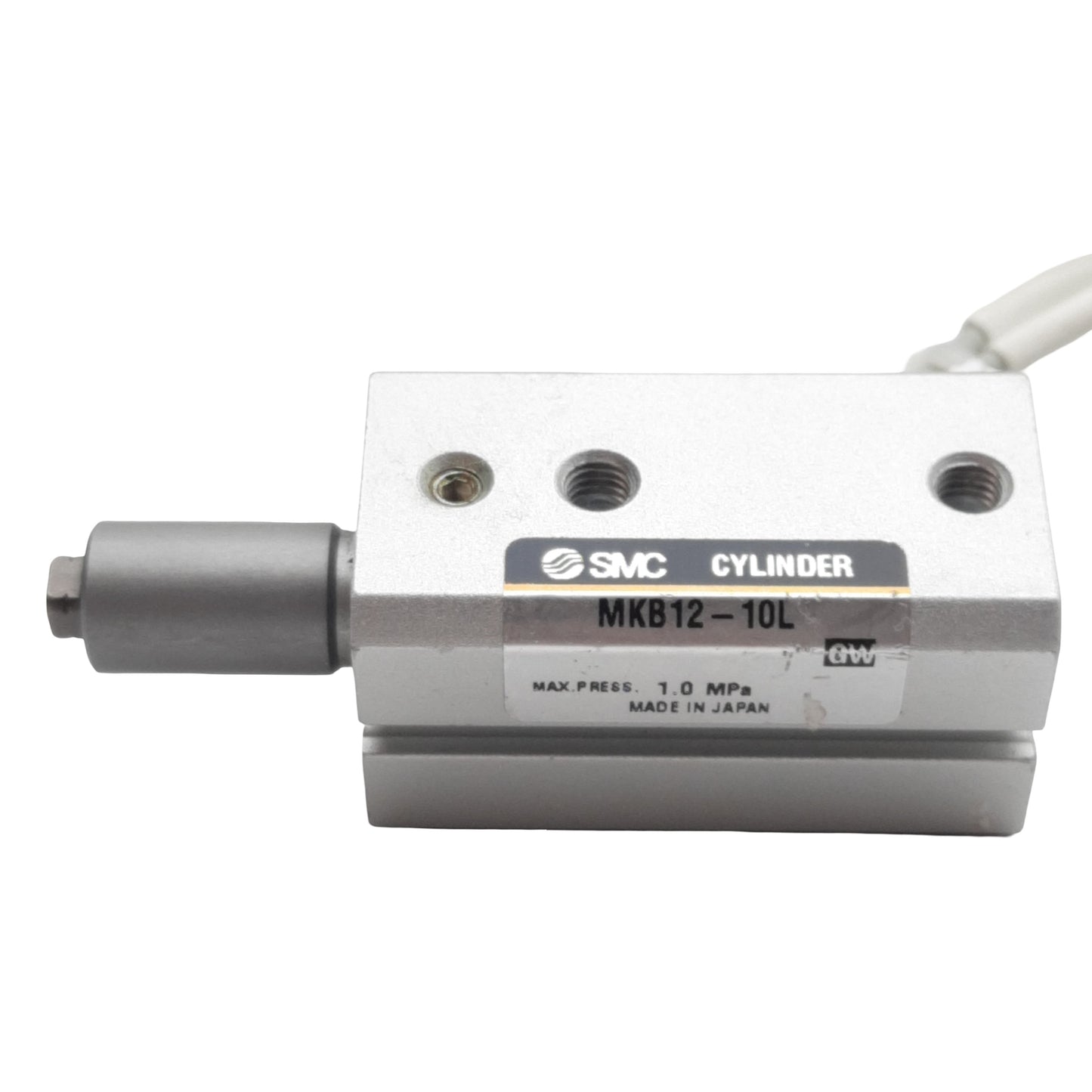 Used SMC MKB12-10L-DF9N Rotary Clamp Cylinder ø12mm Bore, 10mm Stroke, *w/AutoSwitch*