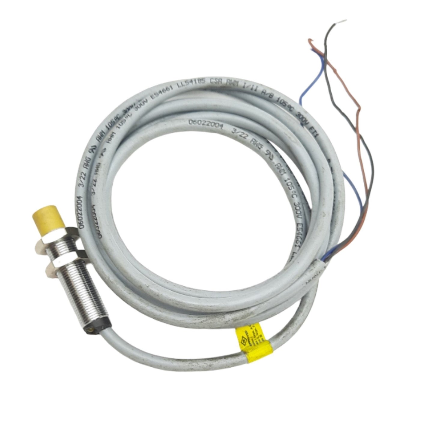 Used Turck NI5-G12-AN6X Inductive Sensor 10-30VDC, 200mA, M12x1 Thread, 9ft Cable