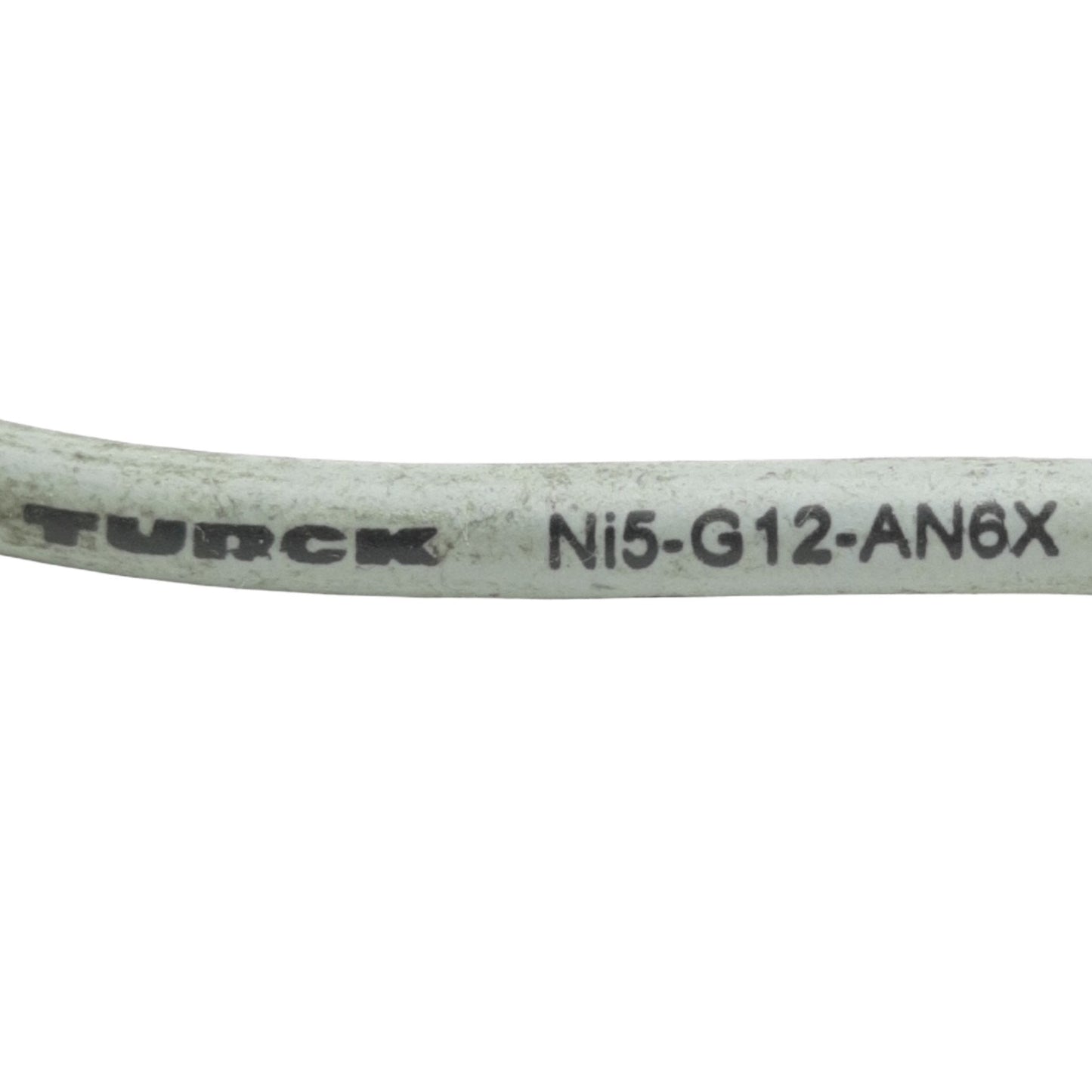 Used Turck NI5-G12-AN6X Inductive Sensor 10-30VDC, 200mA, M12x1 Thread, 9ft Cable