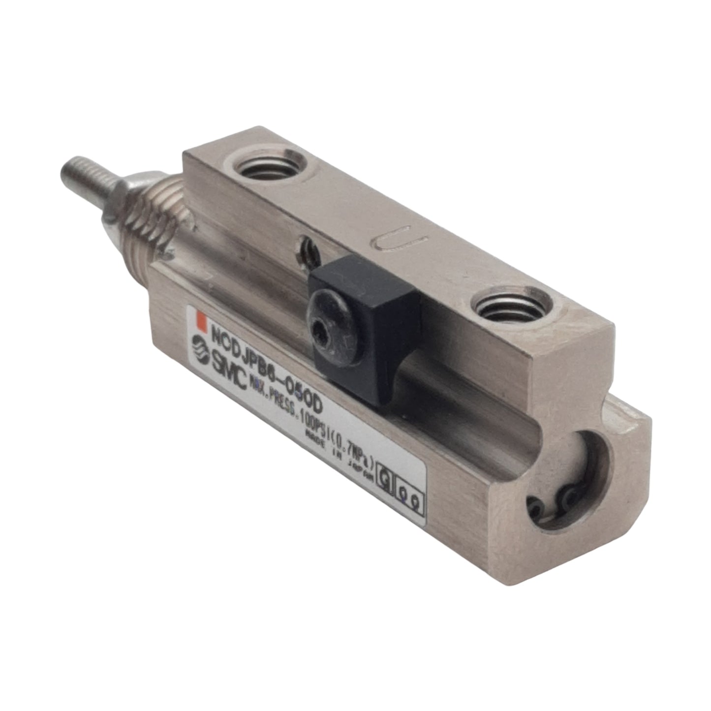 Used SMC NCDJPB6-050D Pneumatic Cylinder, ø1/4in Bore, 1/2in Stroke, 10-32UNF, 100psi