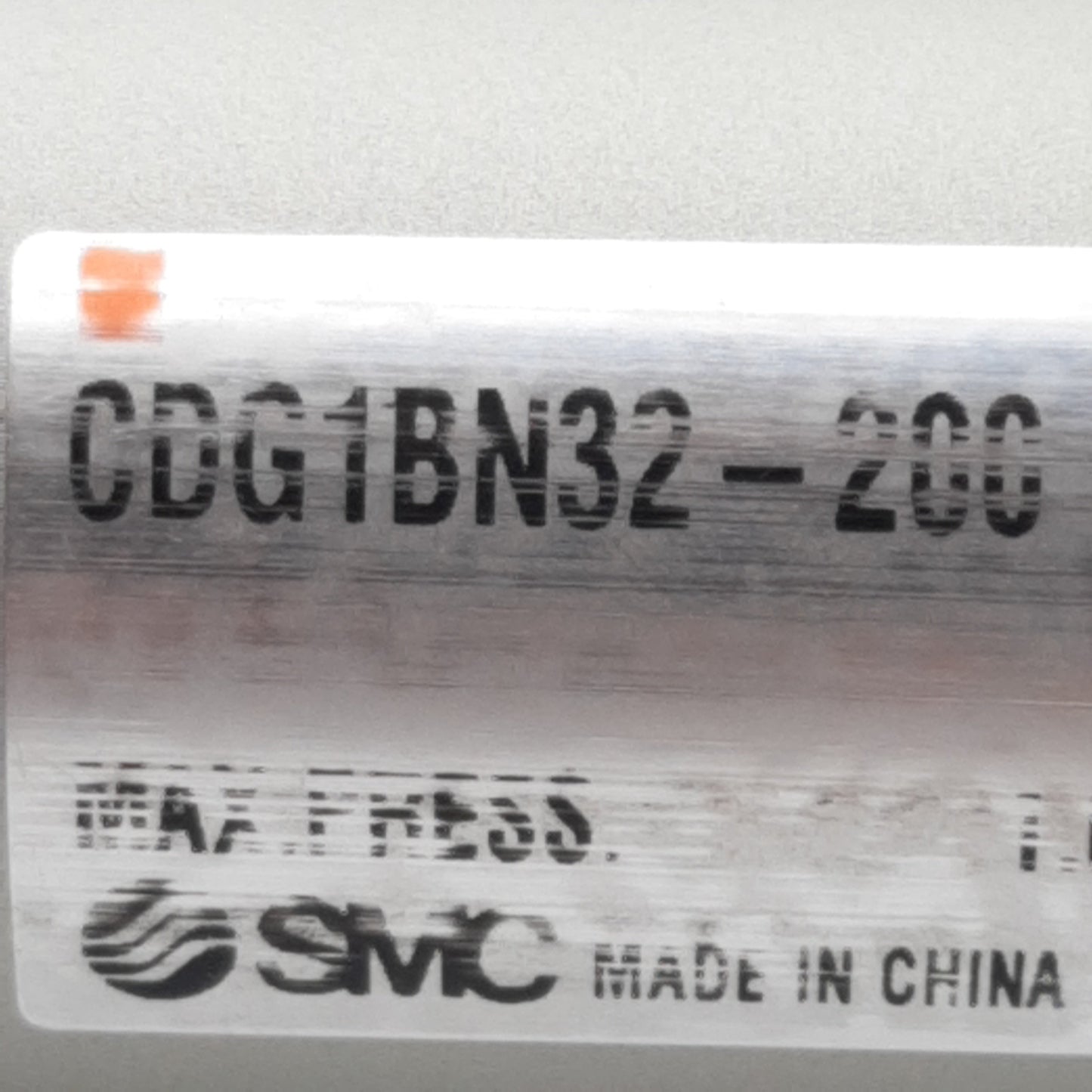 Used SMC CDG1BN32-200 Pneumatic Cylinder, ø32mm Bore, 200mm Stroke, 1/8in NPT, 1.0MPa