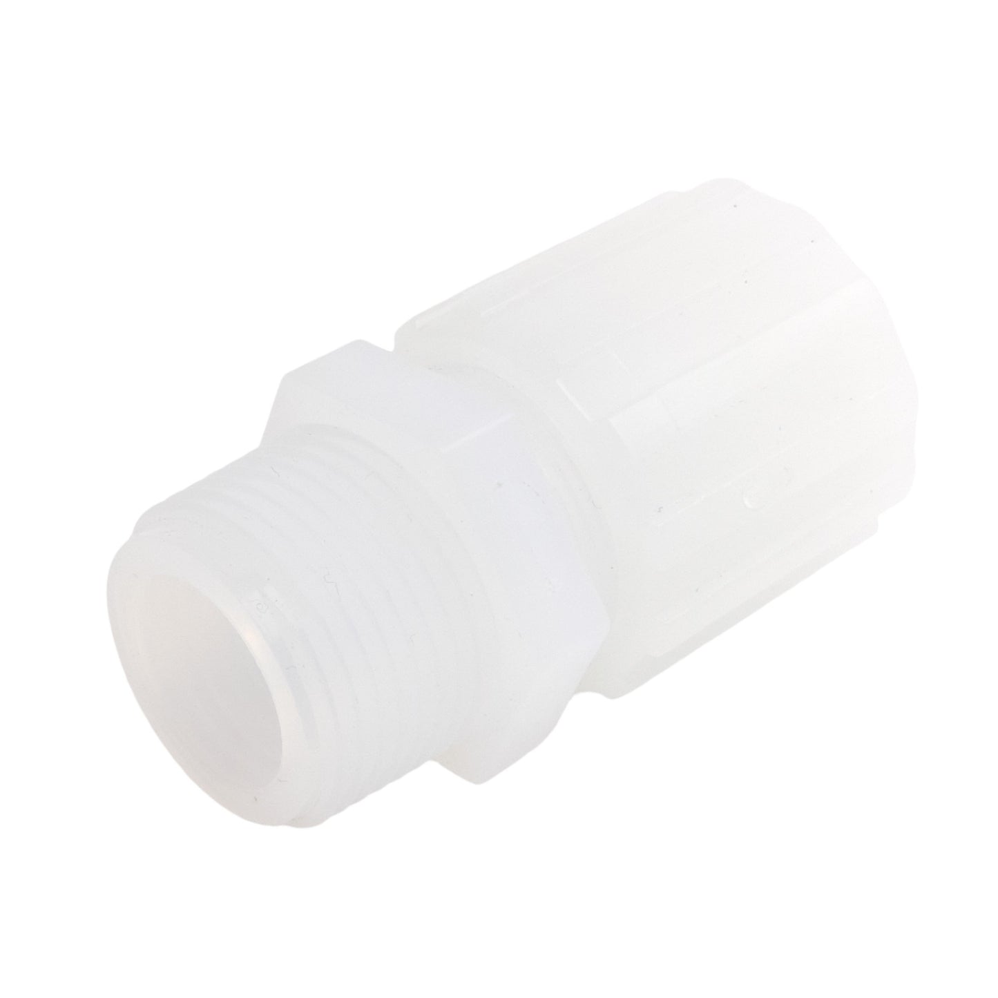 Used Parker FAMS-1212-PX Straight Adaptor, 3/4in NPT male to 3/4in Parflare, 125 psig