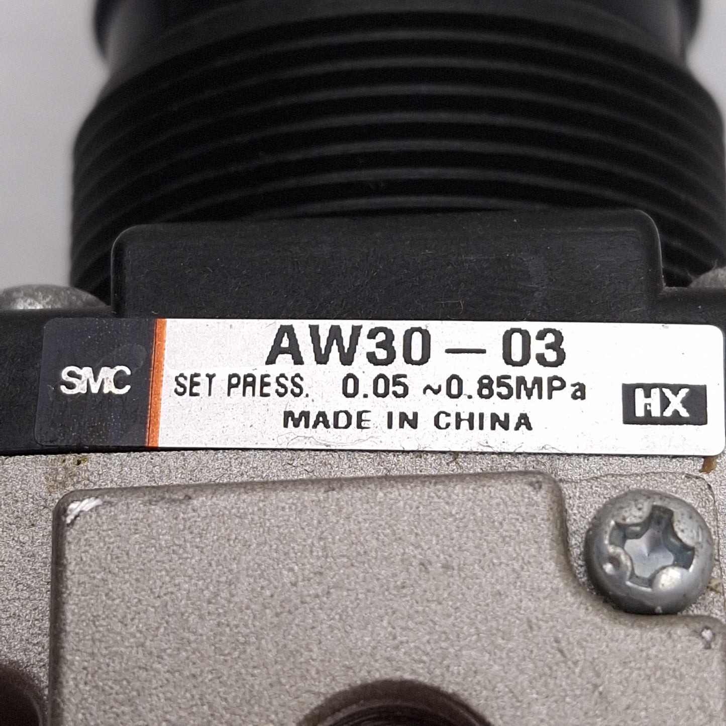 Used SMC AW30-03 Filter Regulator, 5µm, 1.0MPa Supply, 0.05-0.85MPa Set, Rc3/8
