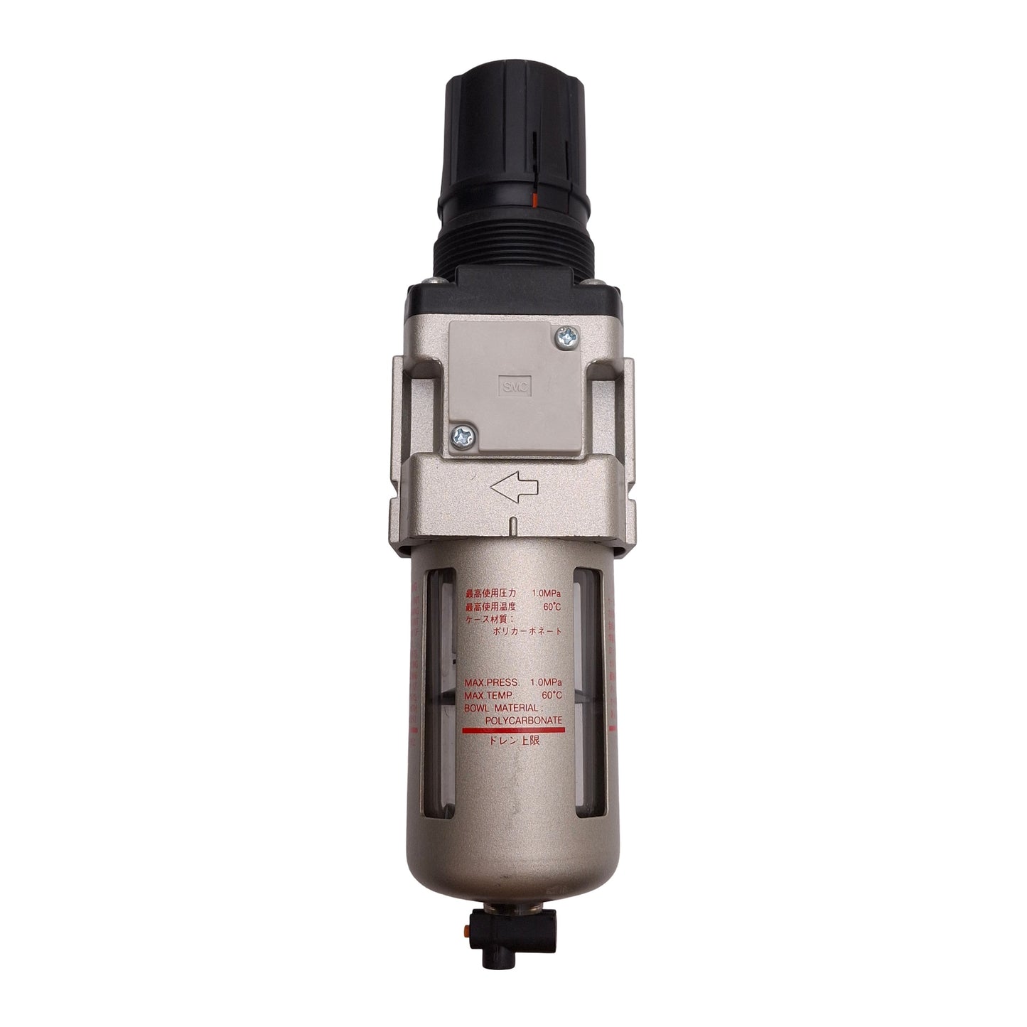 Used SMC AW30-03 Filter Regulator, 5µm, 1.0MPa Supply, 0.05-0.85MPa Set, Rc3/8