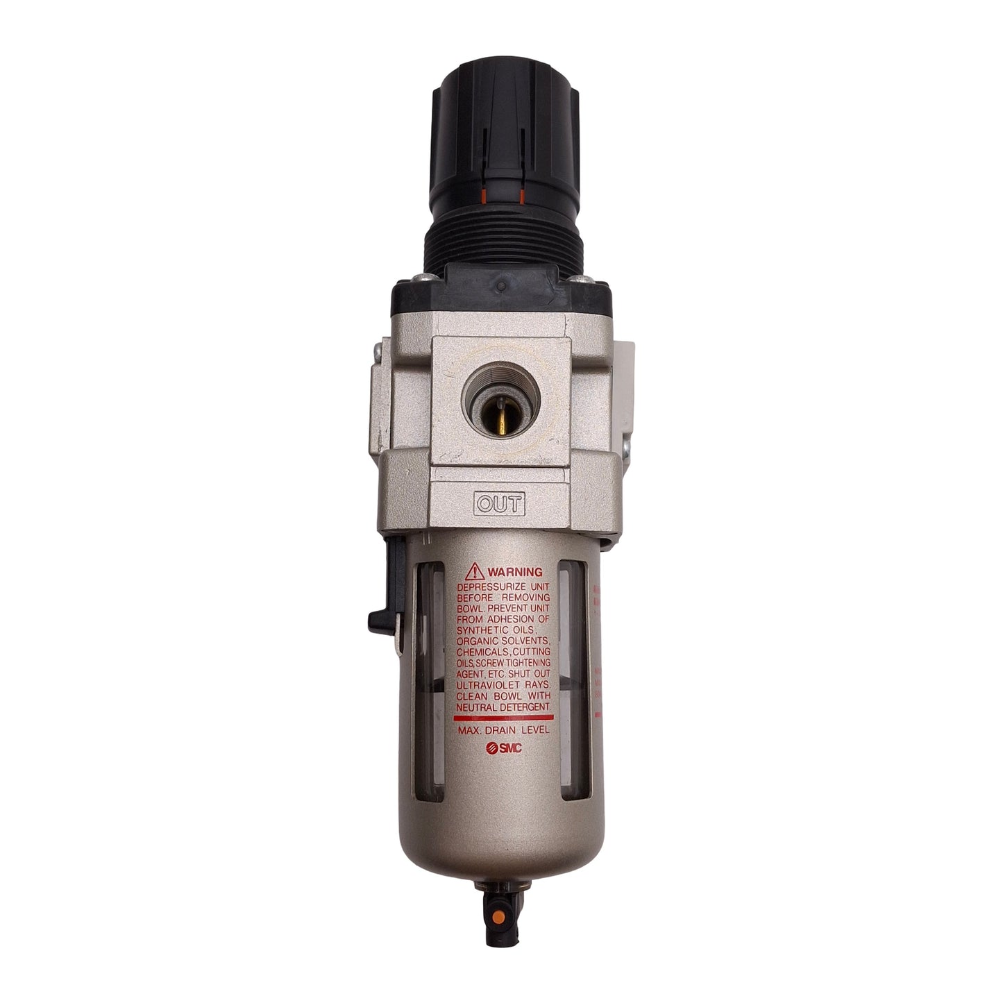 Used SMC AW30-03 Filter Regulator, 5µm, 1.0MPa Supply, 0.05-0.85MPa Set, Rc3/8