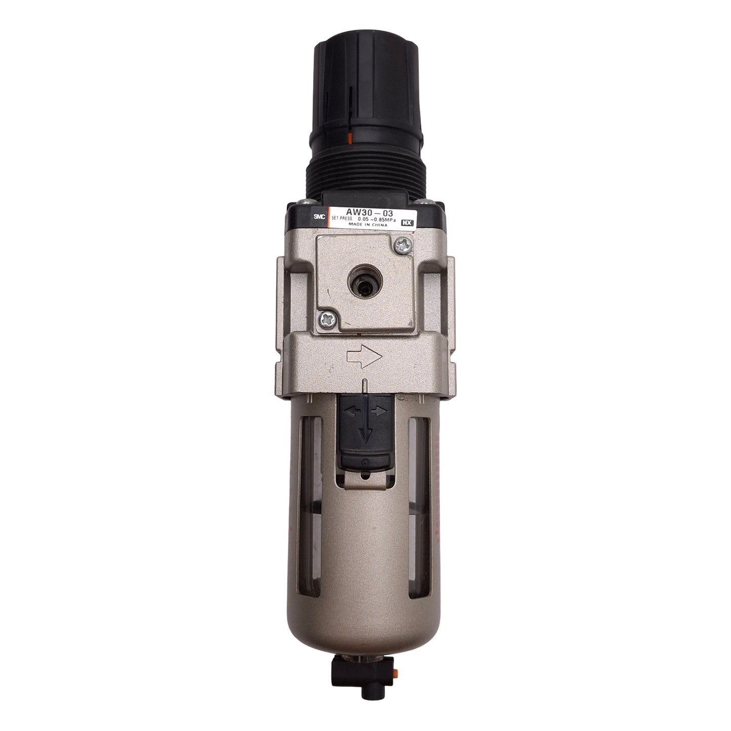 Used SMC AW30-03 Filter Regulator, 5µm, 1.0MPa Supply, 0.05-0.85MPa Set, Rc3/8