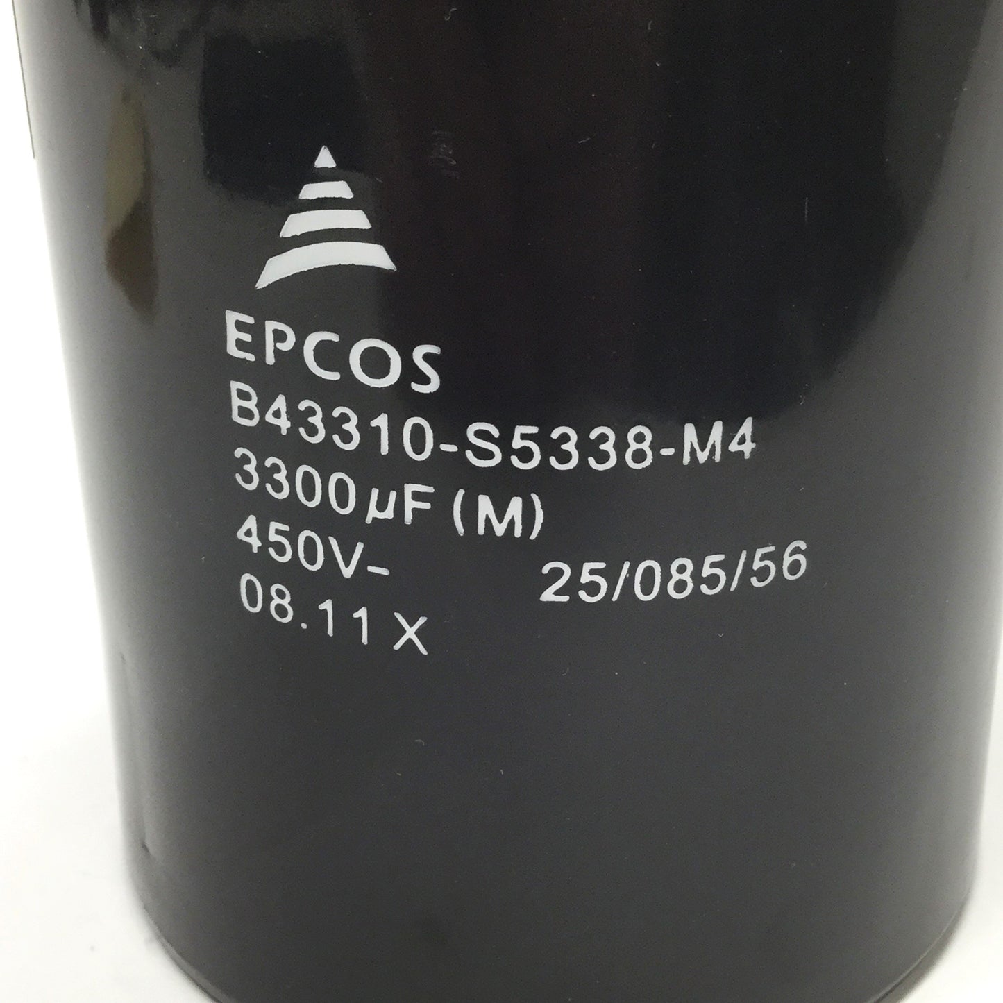 Used TDK Epcos B43310-S5338-M4 Electrolytic Capacitor 450VDC 3300µf, Ø77mm x 115mm
