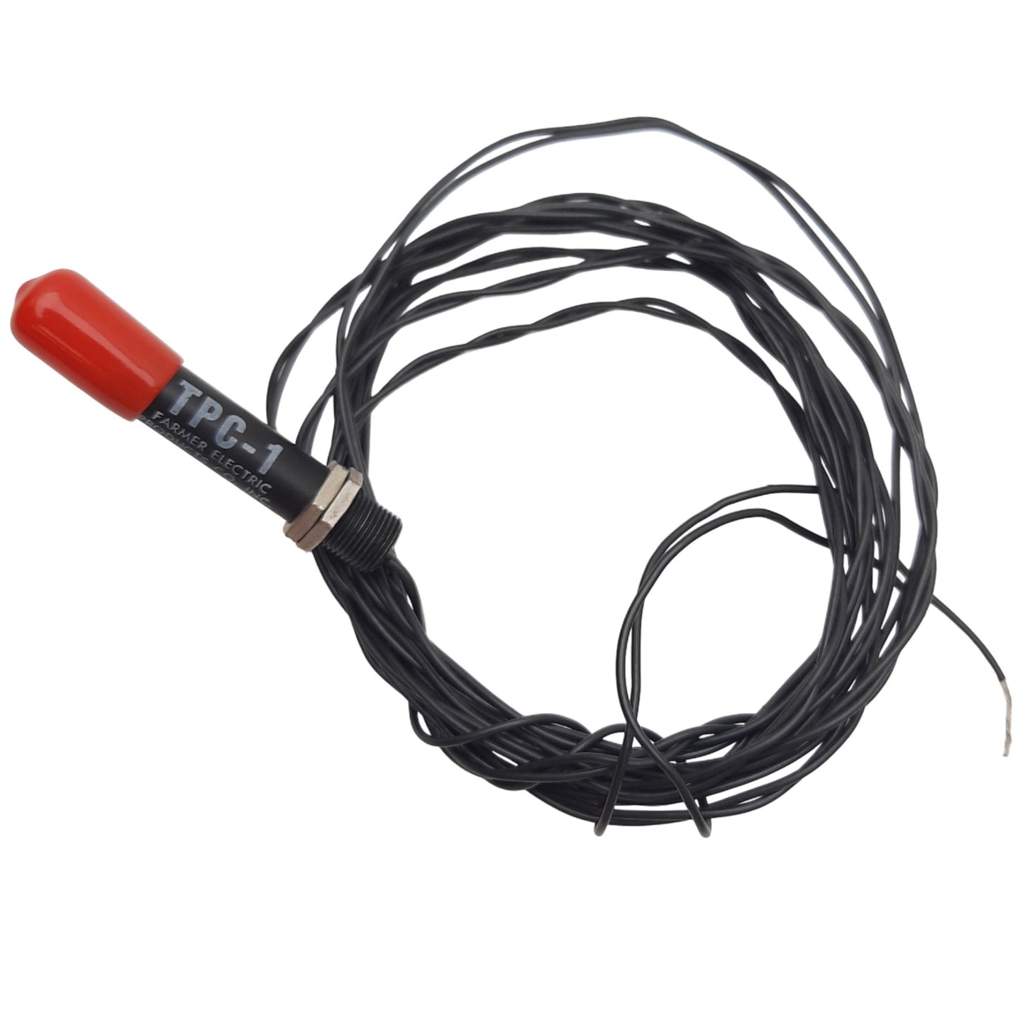 Used Farmer Electric TPC-1 Sensor, Number of Wires 2, 8ft Cable Length