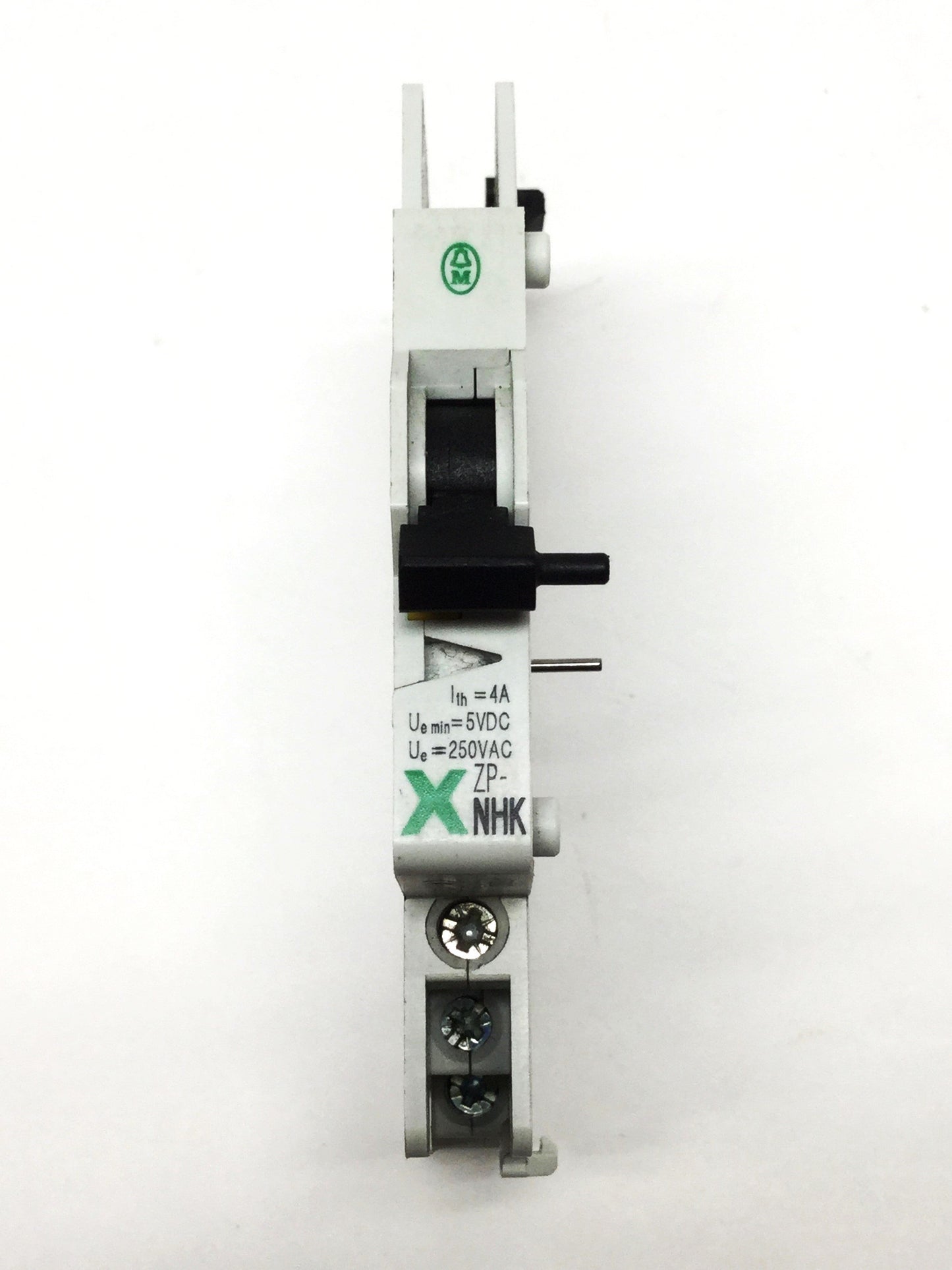 Used Moeller Eaton ZP-NHK Circuit Breaker Auxiliary Signaling Switch Block, 4A 250VAC