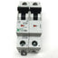 Used Eaton Moeller FAZ-C63/2 Xpole Circuit Breaker 2-Pole, 63A, 415VAC, C-Curve