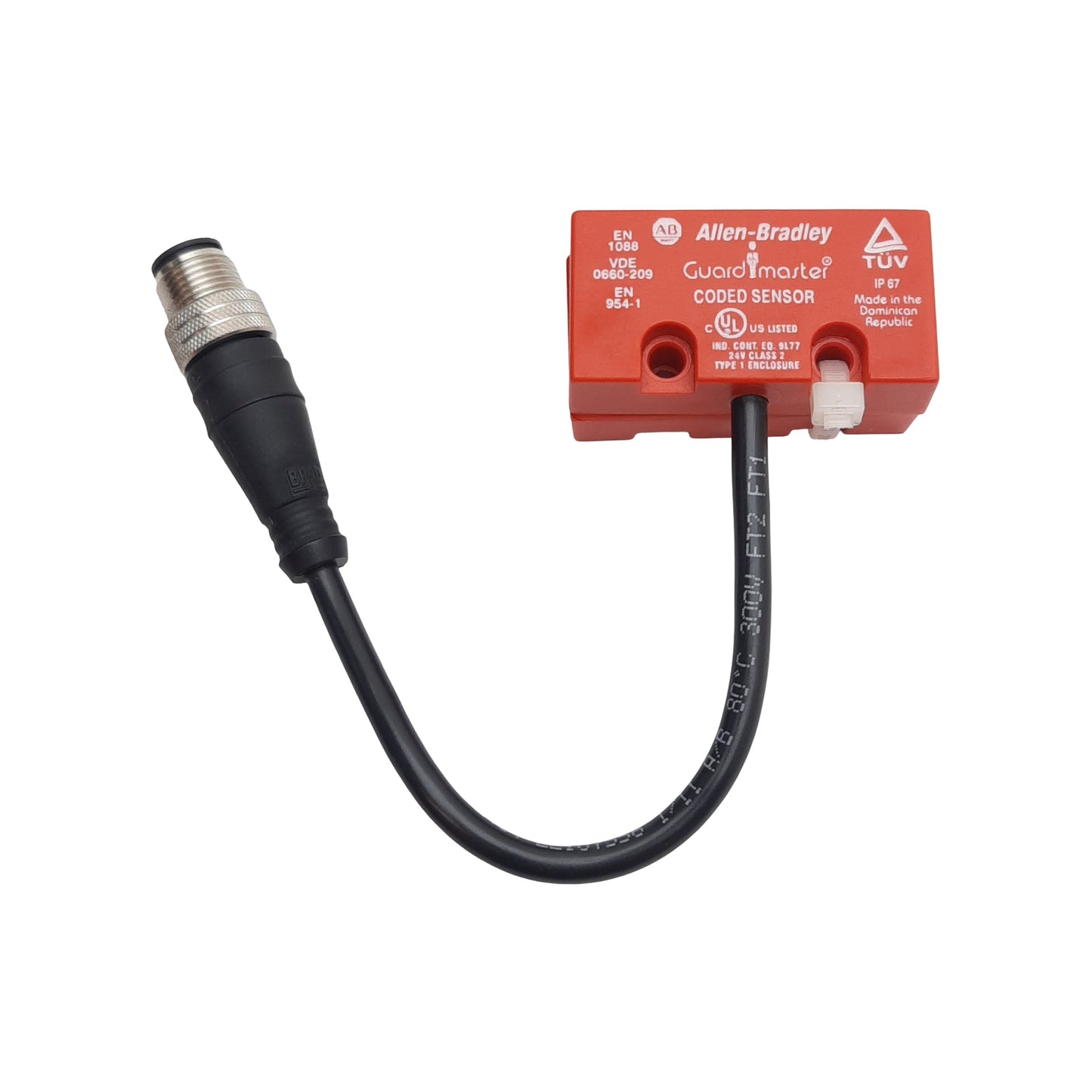 Used Allen Bradley 440N-Z2NRS1C Guardmaster Coded Sensor, 2N.C, 8mm, 24VDC, 4-Pin M12