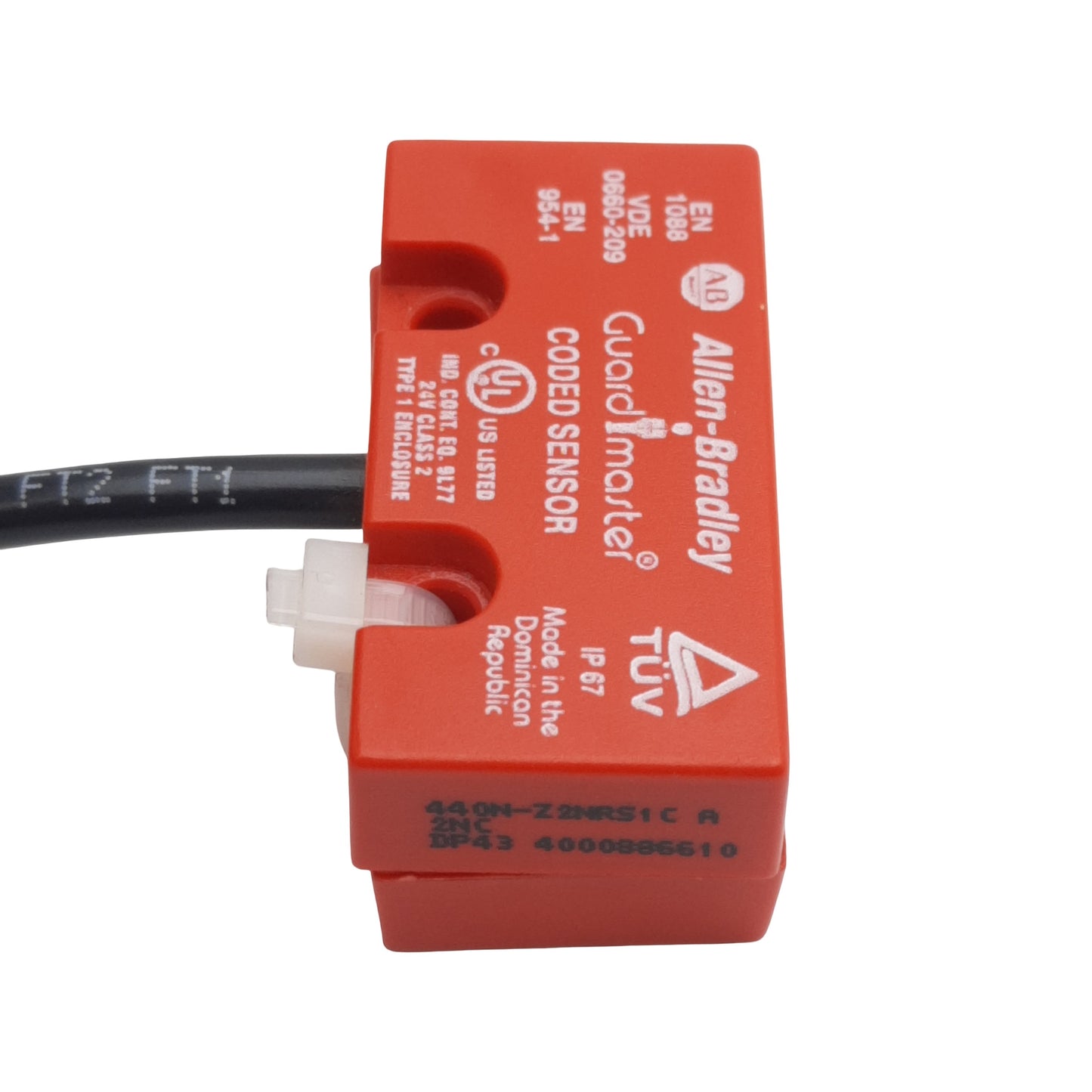 Used Allen Bradley 440N-Z2NRS1C Guardmaster Coded Sensor, 2N.C, 8mm, 24VDC, 4-Pin M12