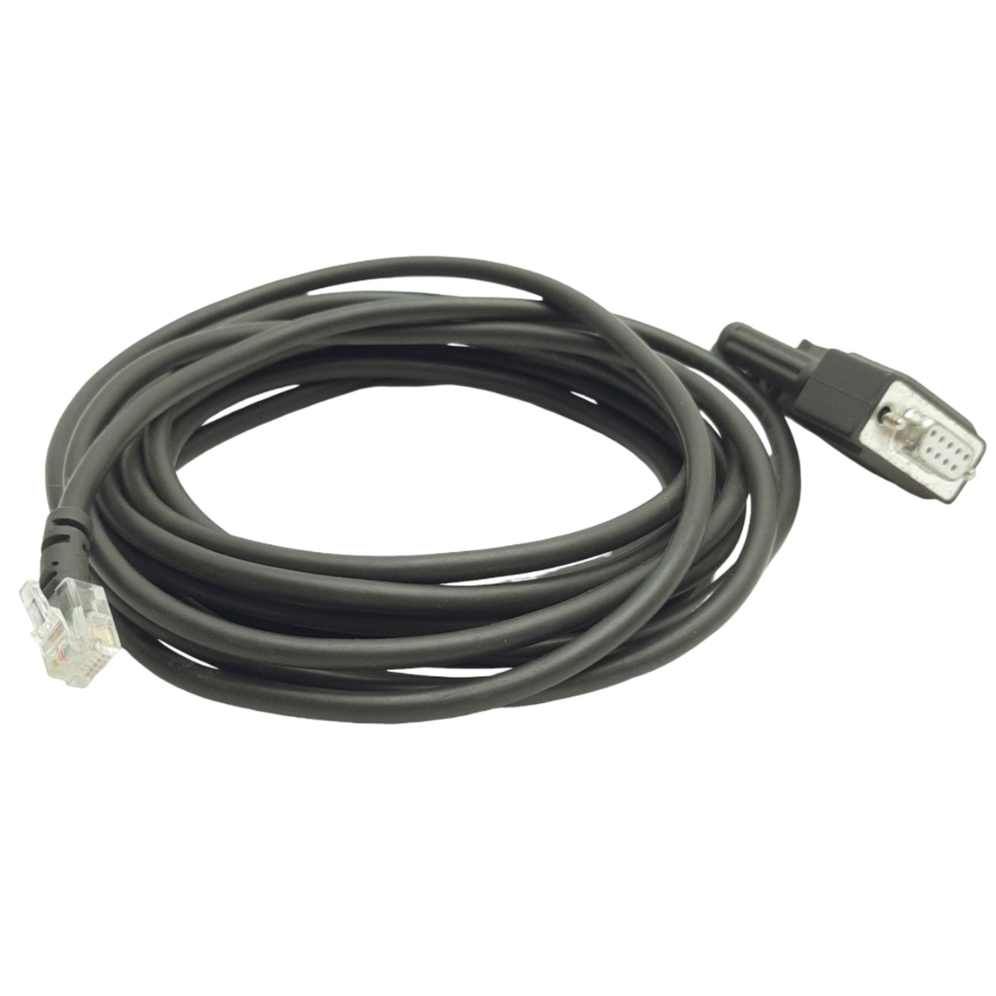 Used Automation Direct D2-DSCBL Programming Cable 12ft, RJ12 to 9-Pin Female D-sub